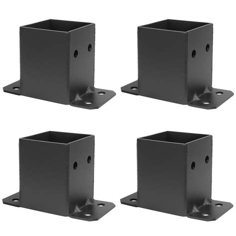 metal mounting brackets for 4x4 post|4x4 post metal base mount.